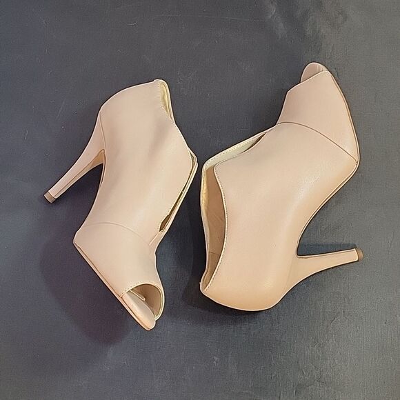 BRAND NEW WEST PEEP TOE HIGH HEEL STILETTOS ANKLE BOOTIES - Picture 11 of 15